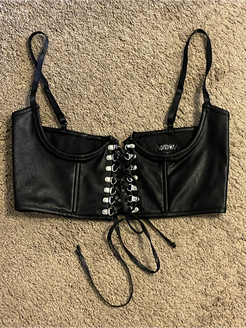 Dolls kill widow underbust corset belt top goth gothic victorian lolita